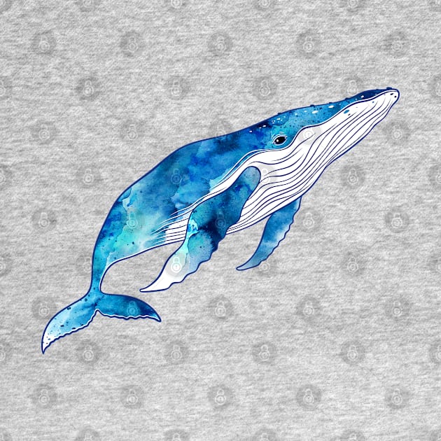 Watercolor Whale by themadesigns